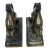 1930s Art Deco Cast Iron Leaping Gazelle Bookends by Littco - A Pair For Sale