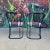 Set of 6 80s Postmodern Iron Patio Chairs For Sale In Cleveland - Image 6 of 12