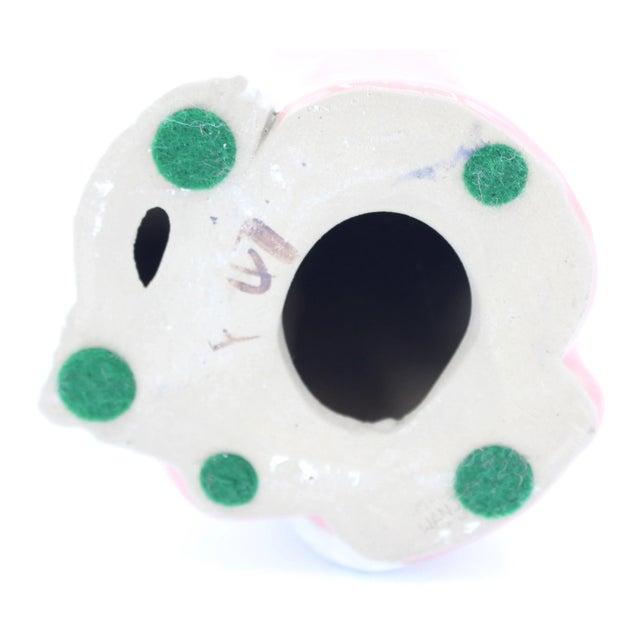 Pink 1970s Chinese Mud Figure of Woman For Sale - Image 8 of 9