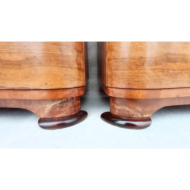 Bedside Tables by Jindrich Halabala for Up Závody, 1950s, Set of 2 For Sale - Image 11 of 15