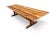 Wood Reclaimed Wood Farmhouse Trestle Harvest Dining Table 60 W For Sale - Image 7 of 9