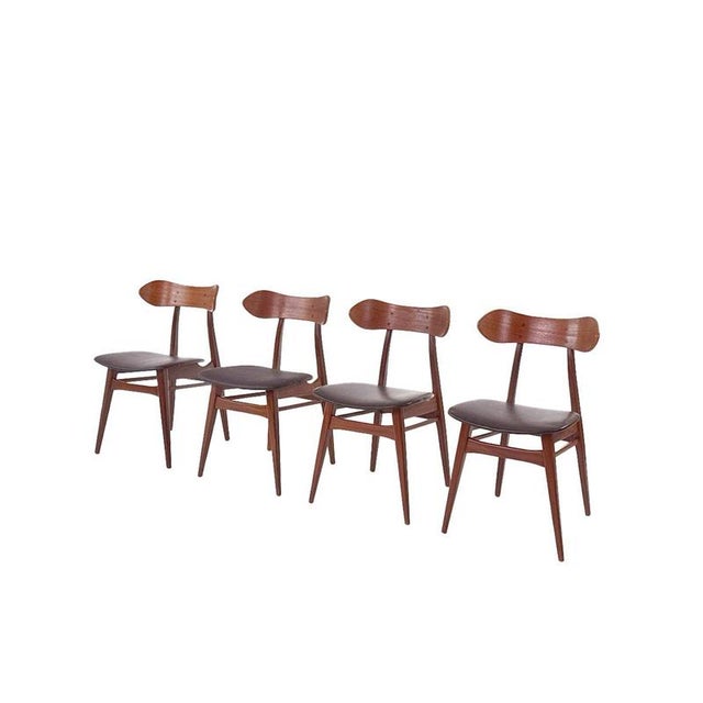 Kastrup Dining Chairs by Louis Van Teeffelen for Wébé, 1960s, Set of 4 For Sale - Image 12 of 12