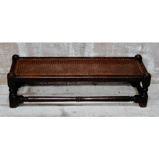 A Superb Oak Rattan Stool. Made from Oak with a beautiful Honey Rattan woven top, all in very good condition, complete...