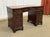 English Mahogany Desk with Drawers and Leather Top, 1950s For Sale - Image 14 of 16