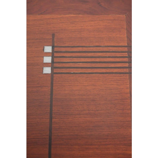 Wood Tall Art Deco Decoforma Series Square Side Table from Schuitema For Sale - Image 7 of 12