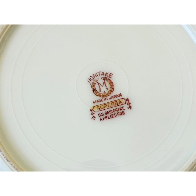 Circa 1960s Vintage Noritake 'Superba' Pattern Bread Plates- Set of 12 For Sale - Image 10 of 13
