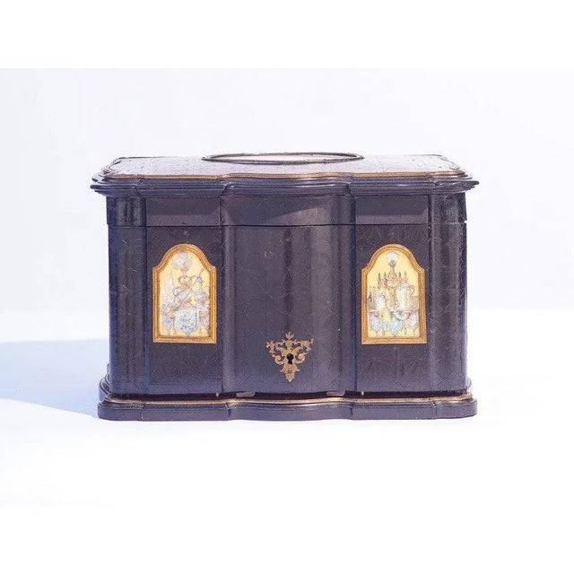 French 19th C. French Parquetry and Marquetry Jewel Box For Sale - Image 3 of 5