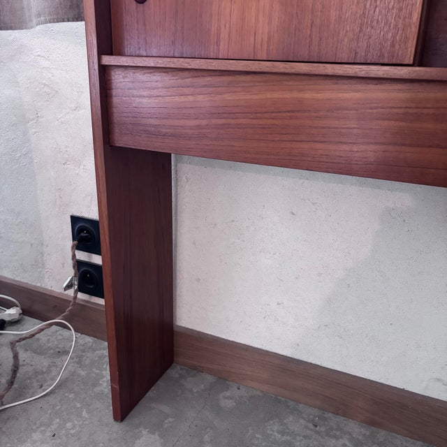 Vintage Headboard in Teak For Sale - Image 4 of 6