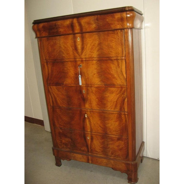 Antique Secretaire in Mahogany, 1850s For Sale - Image 12 of 13
