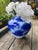 Mid 20th Century Koransha Japanese Porcelain Vase | Cobalt Blue Pine Design | Gold Accents For Sale In San Francisco - Image 6 of 15
