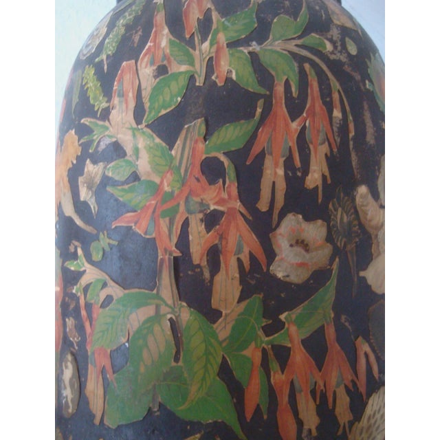 Scrap Decoupage Earthenware Jug Victorian Folk Art For Sale In Richmond - Image 6 of 13