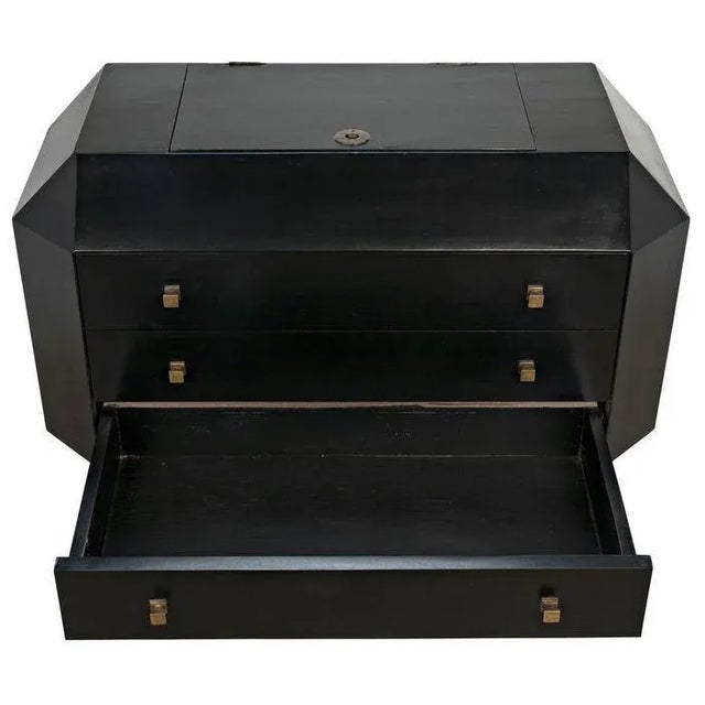 NOIR Rhiana Dresser in Hand Rubbed Black For Sale - Image 9 of 11