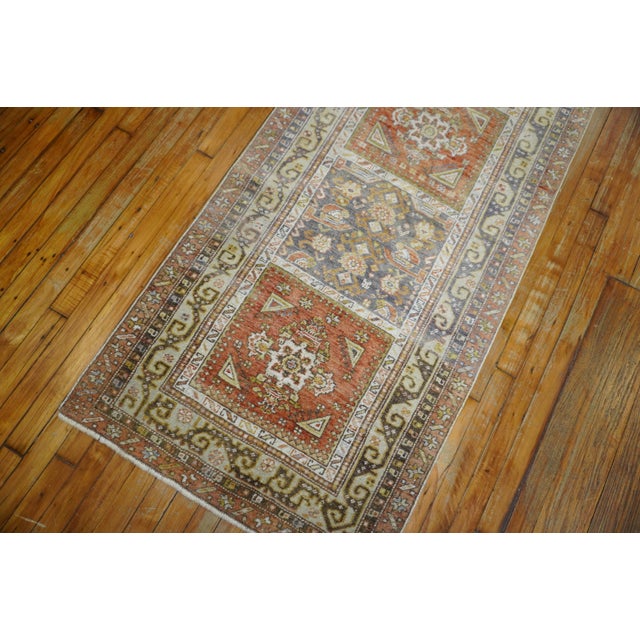 Antique Zabihi Collection Turkish Sivas Runner - 2'9" x 11'2" For Sale - Image 4 of 8