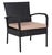 Moore 3-Piece Lounge Set, Black Frame/Beige Cushion For Sale - Image 10 of 12