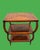A fantastic Henredon Acquisition tree tier side table, handcrafted from mahogany solids and crushed bamboo slat veneer in...