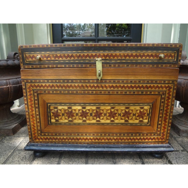 Antique Moroccan Coffer, Trunk or Box For Sale - Image 4 of 13