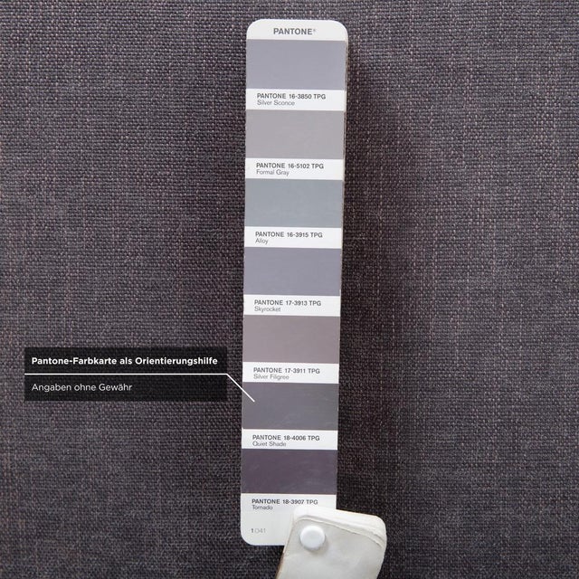 Gray Francis Ottoman in Grey Fabric from Koinor For Sale - Image 8 of 13