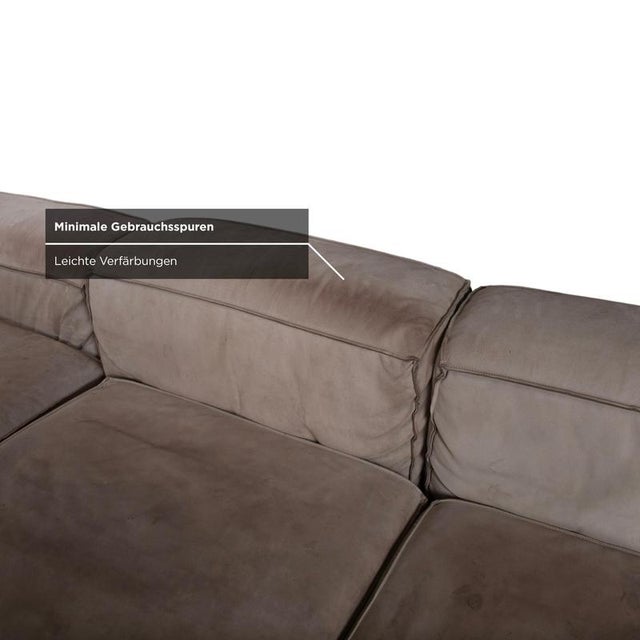 Grey Leather Corner Sofa from Baxter For Sale - Image 10 of 17