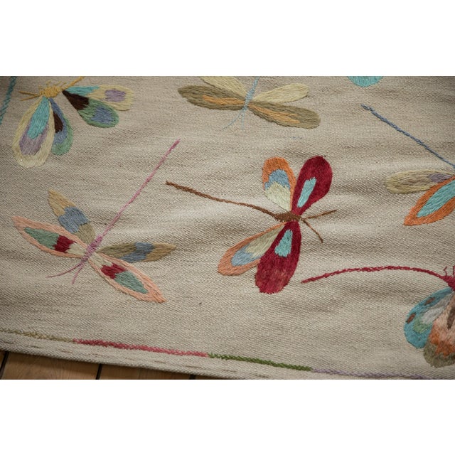 New Pakistani Mixed Weave Pictorial Kilim Design Rug - 8'2" X 9'3" For Sale - Image 10 of 13