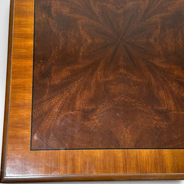 Pair of Vintage Drexel Heritage Chinese Chippendale Burlwood End Tables For Sale - Image 14 of 18