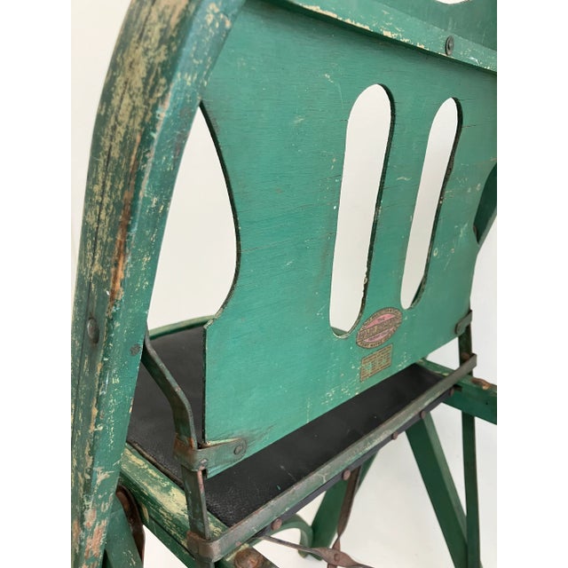 1930s Vintage Painted Folding Chair – St. Louis Chair Co.--Child’s Toy or Decorative Accent (C. 1930s–1940s) For Sale - Image 5 of 10