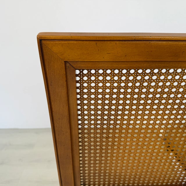 Beige French Regency Style Cane Back Dining Chairs – Set of 6 For Sale - Image 8 of 12