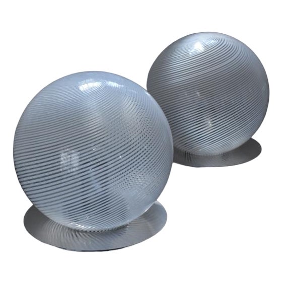 Table Lamps by L. Diaz De Santillan for Venini, 1970, Set of 2 For Sale