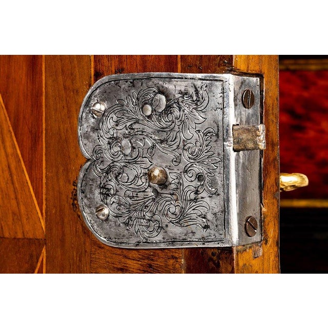 Antique Monetiere in Ebony and Tortoiseshell Finish, 1680 For Sale - Image 9 of 11