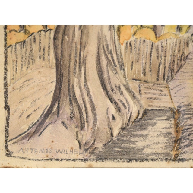 Mid 20th Century Road at the Edge of Town, Landscape by Artemis Wilhelm For Sale - Image 5 of 7