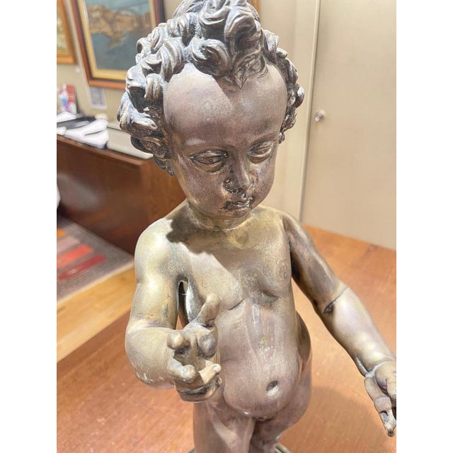 German Artist, Baby Jesus, 17th Century, Silver Plated Metal For Sale - Image 6 of 7