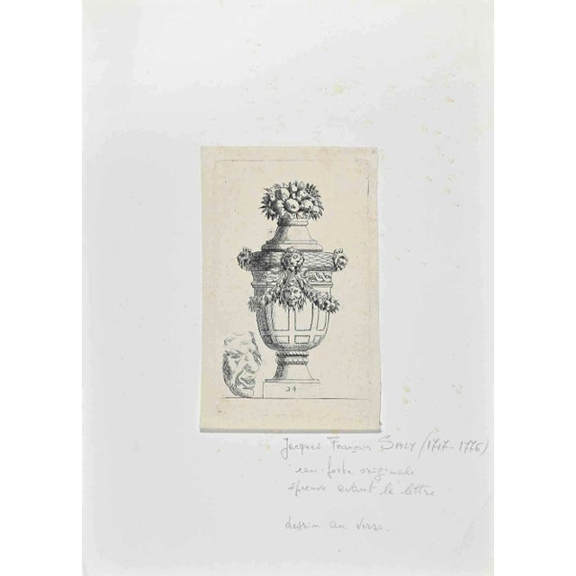 Jacques François Saly, Suite de Vases, Original Etching, 1750s For Sale