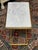 Brass C-Tables With Marble Tops, Pair For Sale - Image 4 of 11