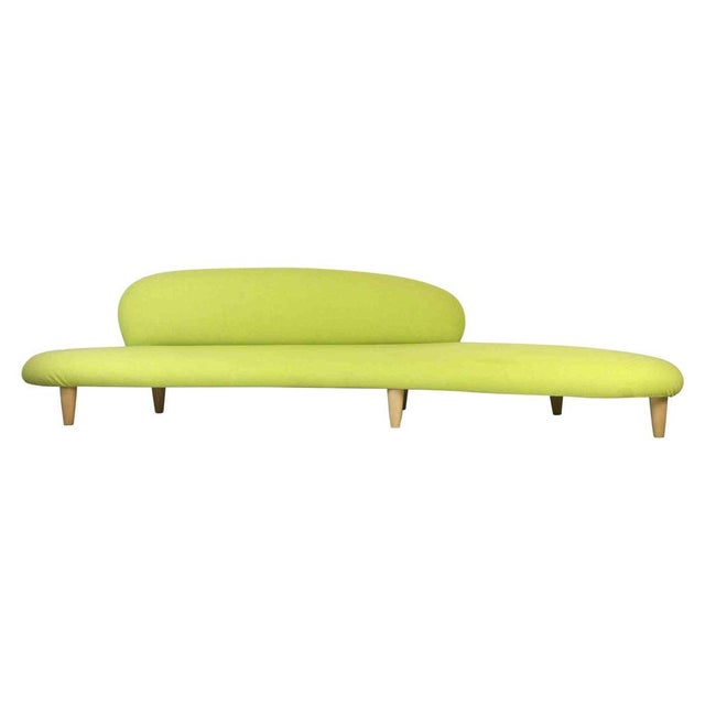 Wood Freeform Sofa in Wood and Fabric by Isamu Noguchi, Vitra, Germany, 2002 For Sale - Image 7 of 7