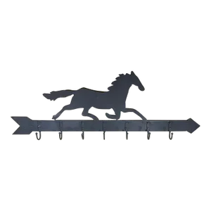 Artistic Equestrian Metal Sculpture or Wall Bracket.