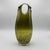 Mid-Century Modern Large Mid-Century Hand-Blown Olive Green and White Spatter Art Glass Vase, 1970s For Sale - Image 3 of 17