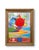 Abstract Vintage Acrylic Abstract Painting on Canvas in Ornate Golden Frame For Sale - Image 3 of 4