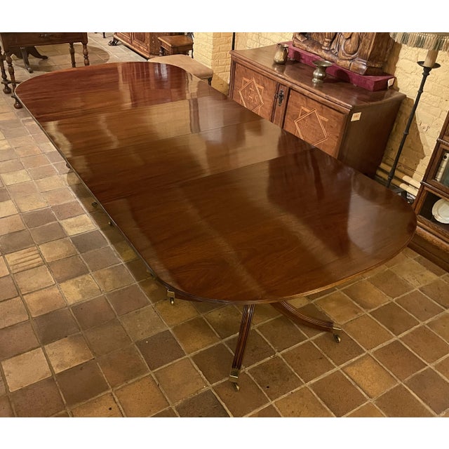English Mahogany Dining Table, 1890s For Sale - Image 12 of 15