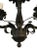 Spanish Vintage 6 Light Chandelier Spanish Leafy Details Black Iron For Sale - Image 3 of 8