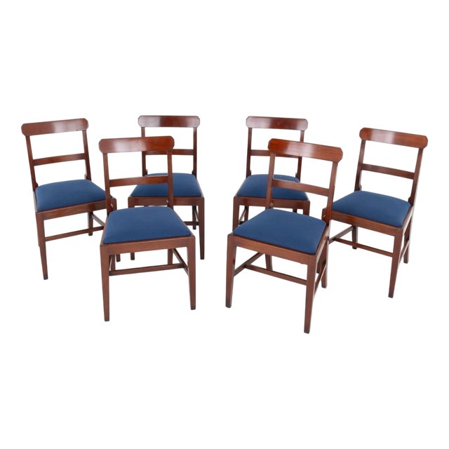 Georgian Dining Chairs in Mahogany, Set of 6 For Sale