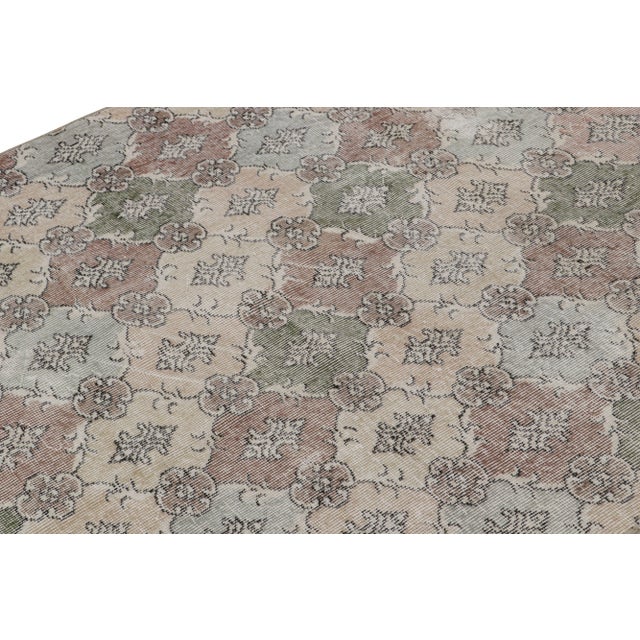 Rug & Kilim Vintage Zeki Müren Rug, With Geometric Patterns, From Rug & Kilim For Sale - Image 4 of 7