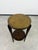 Vienna Secession Oak Side Table with Brass Top and Beaded Details, 1890s For Sale - Image 4 of 10