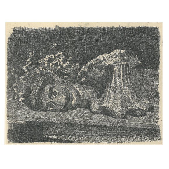 Giorgio Morandi, Still Life with Puppet's Head, 1927-1957, Lithograph For Sale