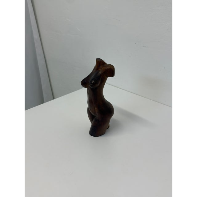 1960s Hand Carved Female Torso Sculpture, 1960s For Sale - Image 5 of 14