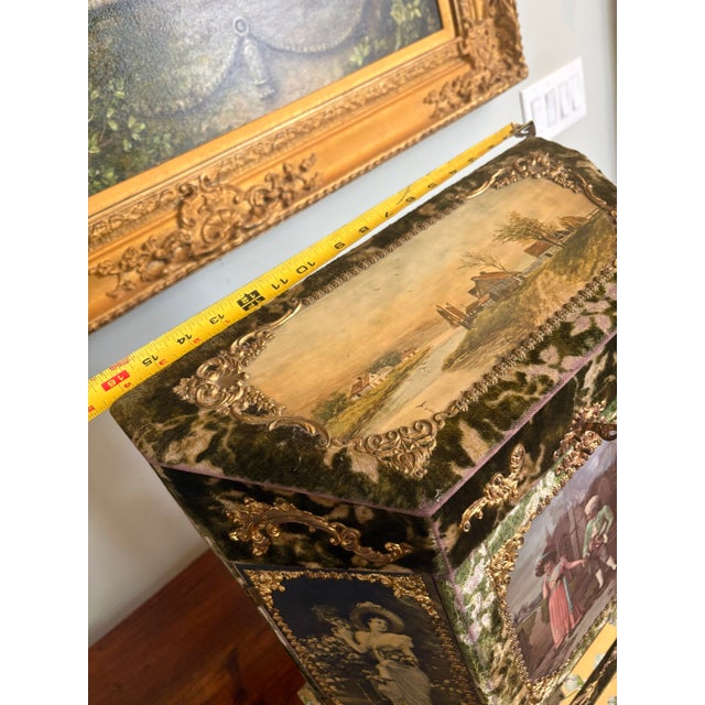 Magnificent Monumental Large Antique Gilded Age Victorian Lady’s Vanity Music Box For Sale - Image 13 of 16
