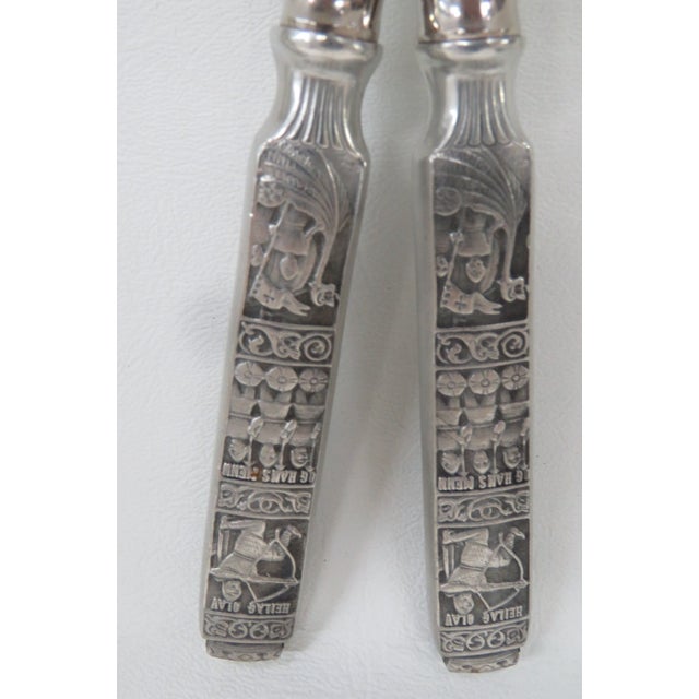 Silver Hardanger Sylvplett Konge Tinn Viking Nutcracker Norwegian Royal Pewter 5097b For Sale - Image 8 of 14