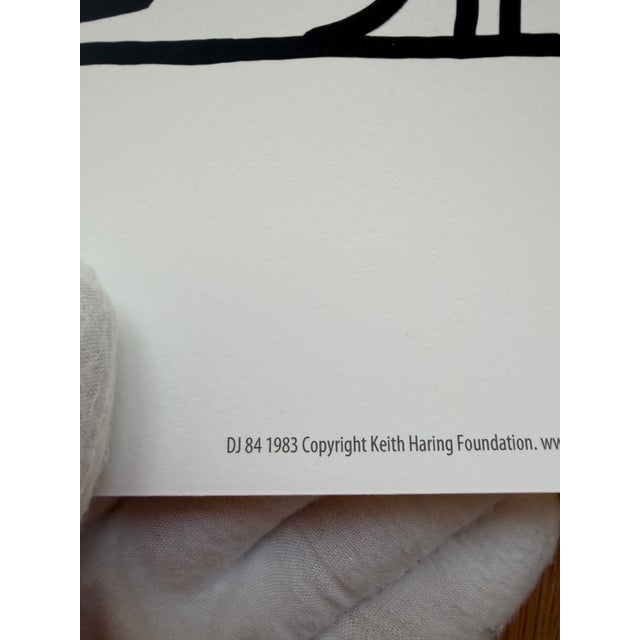 Pop Art Keith Haring (1958-1990), Dj 84, 1983, Copyright Keith Haring Foundation, Licensed by Artestar New York, Printed in the Uk For Sale - Image 3 of 10