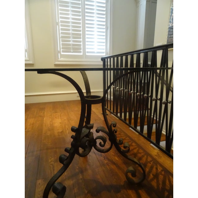 1920s 1920s Hand Wrought Iron Table For Sale - Image 5 of 6
