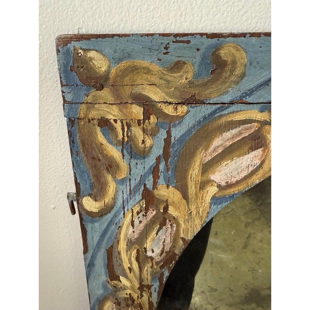 19th C. Italian Painted Mirror For Sale - Image 9 of 11