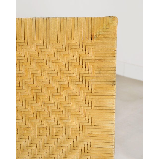 Set of Six Woven Vegan Leather Dining Chairs by Budji Layug For Sale - Image 11 of 17