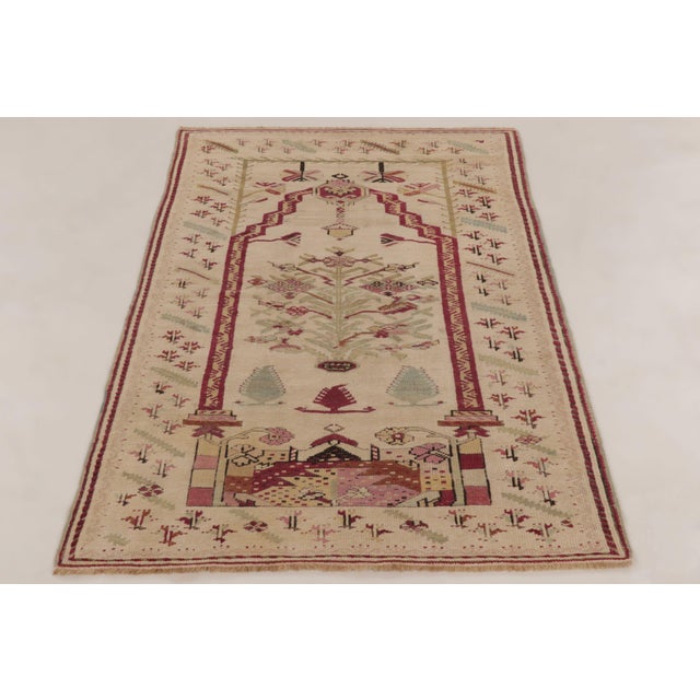 Traditional Antique 19th Century Turkish Ghiordes Rug With Bold Pictorials - Rug & Kilim For Sale - Image 3 of 10